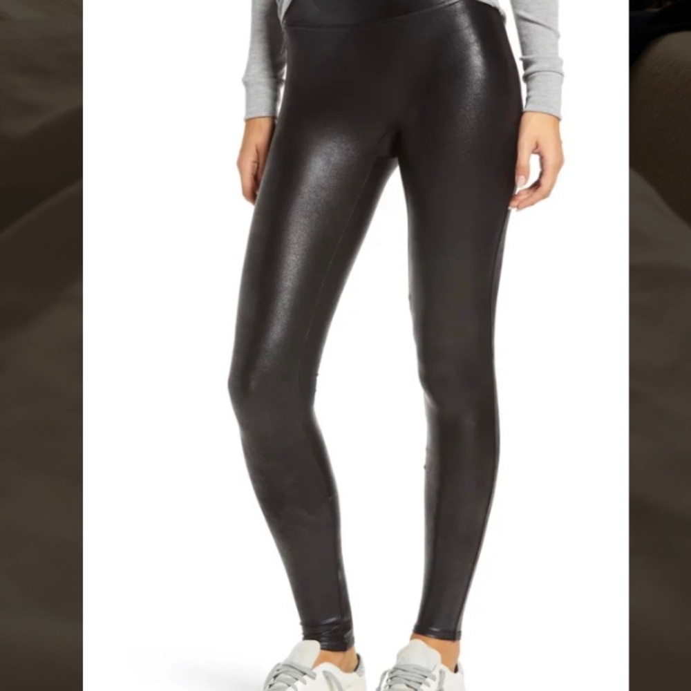 Spanx Faux Leather Leggings - S (regular length)